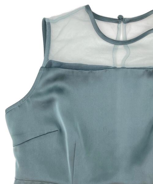 LeJa（レジャ）LEJA (レジャ) チュールフリルビスチェIラインドレス スカイブルー サイズ:Ｍの古着・服飾アイテム