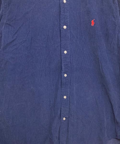 POLO RALPH LAUREN（ポロ・ラルフローレン）POLO RALPH LAUREN (ポロ・ラルフローレン) コーデュロイシャツ ネイビー サイズ:XLの古着・服飾アイテム