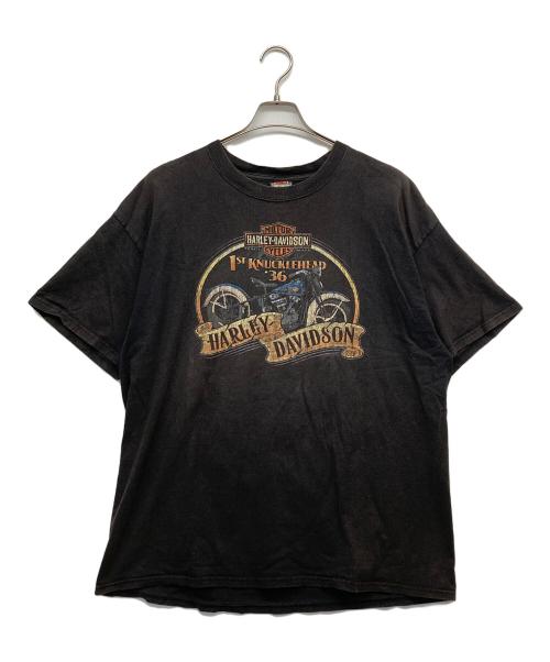 HARLEY-DAVIDSON（ハーレーダビッドソン）HARLEY-DAVIDSON (ハーレーダビッドソン) プリントTシャツ ブラック サイズ:XLの古着・服飾アイテム
