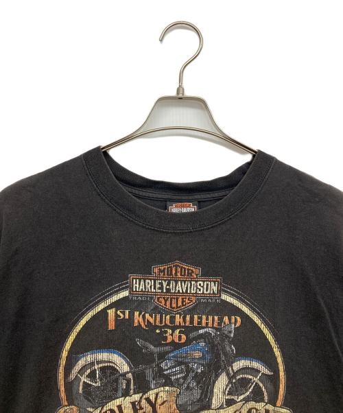 HARLEY-DAVIDSON（ハーレーダビッドソン）HARLEY-DAVIDSON (ハーレーダビッドソン) プリントTシャツ ブラック サイズ:XLの古着・服飾アイテム