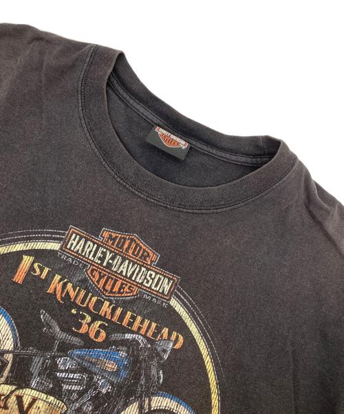HARLEY-DAVIDSON（ハーレーダビッドソン）HARLEY-DAVIDSON (ハーレーダビッドソン) プリントTシャツ ブラック サイズ:XLの古着・服飾アイテム