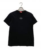 DIESELディーゼル）の古着「T-ADJUST-O ロゴプレートTシャツ」｜ブラック