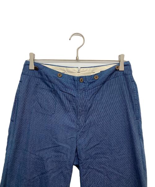45rpm（45アールピーエム）45rpm (45アールピーエム) コットンストレートパンツ ブルー サイズ:2の古着・服飾アイテム