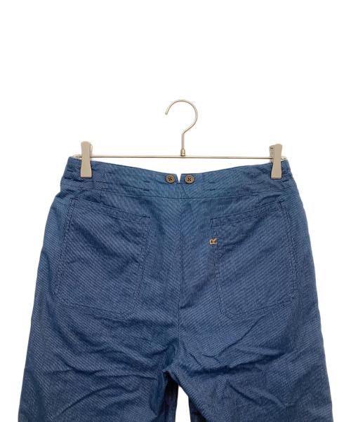 45rpm（45アールピーエム）45rpm (45アールピーエム) コットンストレートパンツ ブルー サイズ:2の古着・服飾アイテム