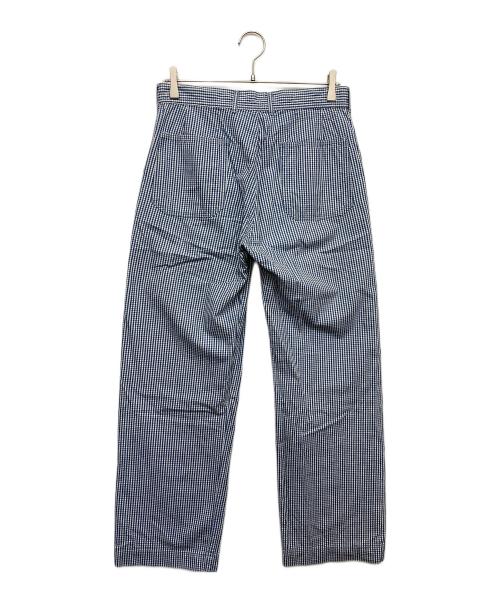 45rpm（45アールピーエム）45rpm (45アールピーエム) ブロックチェックパンツ ブルー サイズ:2の古着・服飾アイテム