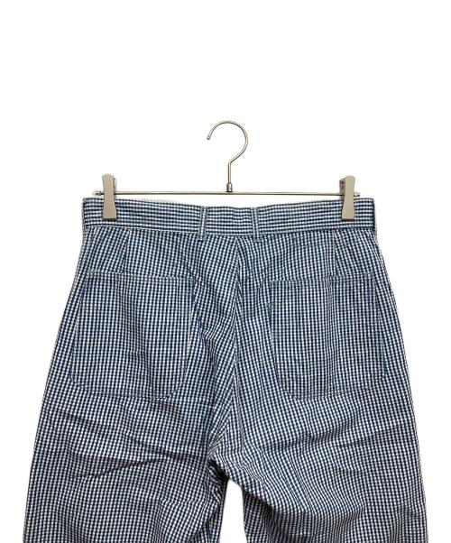 45rpm（45アールピーエム）45rpm (45アールピーエム) ブロックチェックパンツ ブルー サイズ:2の古着・服飾アイテム