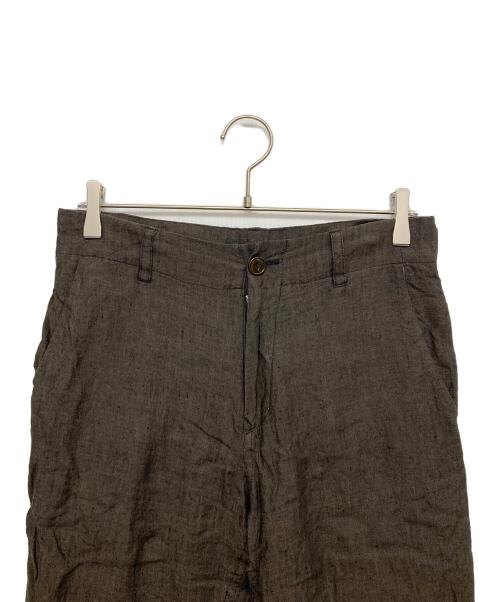 Y's（ワイズ）Y's (ワイズ) リネンパンツ ブラウン サイズ:2の古着・服飾アイテム