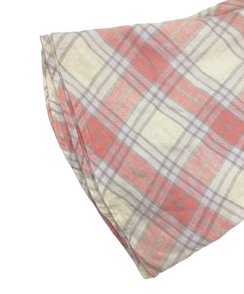 Denim & Supply Ralph Lauren（デニム＆サプライ ラルフローレン）DENIM & SUPPLY RALPH LAUREN (デニム＆サプライ ラルフローレン) リネンチェックスカート ピンク サイズ:Ｓの古着・服飾アイテム