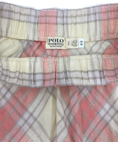 Denim & Supply Ralph Lauren（デニム＆サプライ ラルフローレン）DENIM & SUPPLY RALPH LAUREN (デニム＆サプライ ラルフローレン) リネンチェックスカート ピンク サイズ:Ｓの古着・服飾アイテム