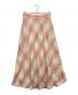 DENIM & SUPPLY RALPH LAUREN（デニム＆サプライ ラルフローレン）の古着「リネンチェックスカート」｜ピンク