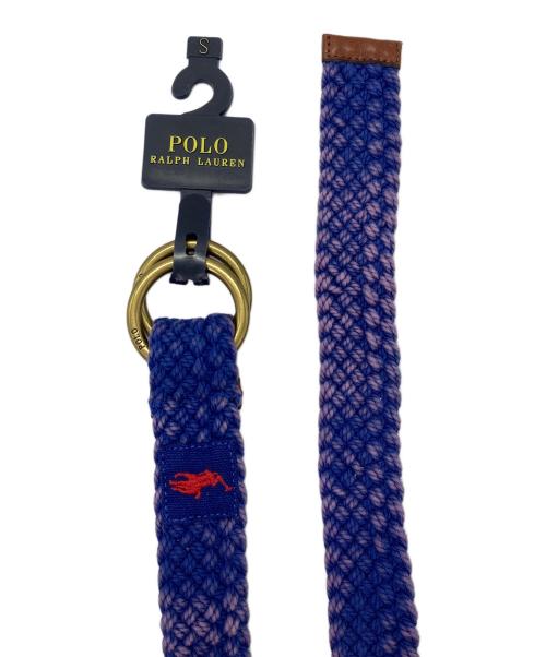 POLO RALPH LAUREN（ポロ・ラルフローレン）POLO RALPH LAUREN (ポロ・ラルフローレン) メッシュベルト パープル サイズ:Sの古着・服飾アイテム