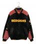 NFL（エヌエフエル）の古着「Redskins レザースタジャン」｜ブラック