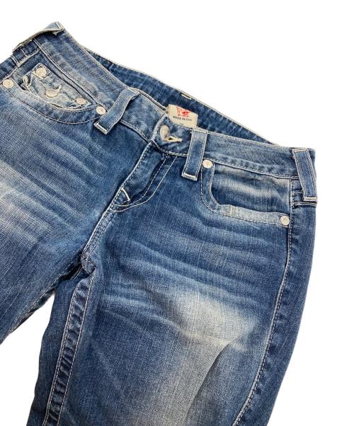 TRUE RELIGION（トゥルー レリジョン）TRUE RELIGION (トゥルー レリジョン) ラインストーンフレアデニムパンツ インディゴ サイズ:W29の古着・服飾アイテム