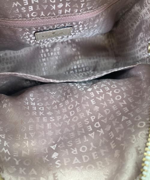 Kate Spade（ケイトスペード）Kate Spade (ケイトスペード) レザーバッグパック ピンクの古着・服飾アイテム