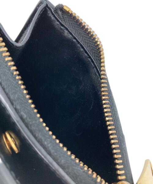 BOTTEGA VENETA（ボッテガベネタ）BOTTEGA VENETA (ボッテガベネタ) カセット スモール 二つ折りウォレット ブラックの古着・服飾アイテム