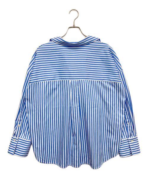 ZARA（ザラ）ZARA (ザラ) ストライプシャツ ブルー サイズ:Ｌの古着・服飾アイテム