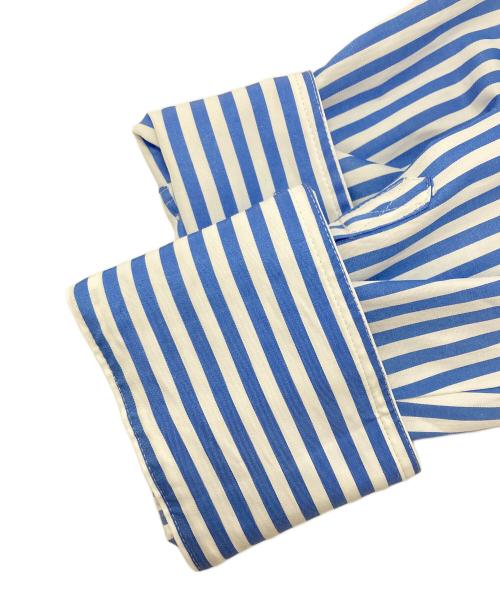 ZARA（ザラ）ZARA (ザラ) ストライプシャツ ブルー サイズ:Ｌの古着・服飾アイテム