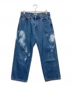 JOURNAL STANDARD relumeジャーナルスタンダード レリューム）の古着「ブリーチ加工デニムパンツ」｜インディゴ