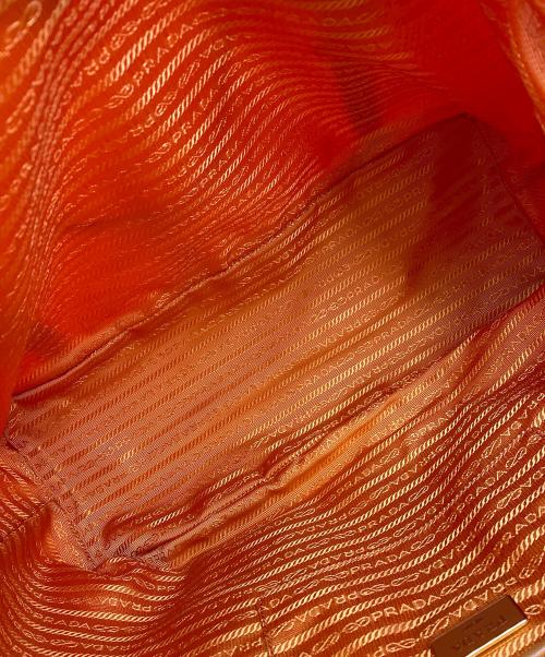 PRADA（プラダ）PRADA (プラダ) 2WAYショルダーバッグ オレンジの古着・服飾アイテム