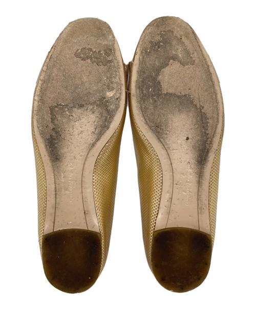 Salvatore Ferragamo（サルヴァトーレ フェラガモ）Salvatore Ferragamo (サルヴァトーレ フェラガモ) パンプス ゴールド サイズ:5の古着・服飾アイテム