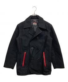 NEIGHBORHOOD×FRAGMENT DESIGN（ネイバーフッド×フラグメントデザイン）の古着「Pコート」｜ブラック