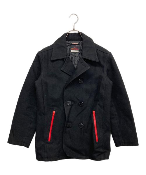 NEIGHBORHOOD（ネイバーフッド）NEIGHBORHOOD (ネイバーフッド) FRAGMENT DESIGN (フラグメントデザイン) Pコート ブラック サイズ:SMALLの古着・服飾アイテム