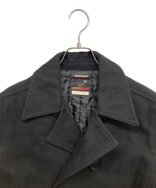 NEIGHBORHOOD（ネイバーフッド）NEIGHBORHOOD (ネイバーフッド) FRAGMENT DESIGN (フラグメントデザイン) Pコート ブラック サイズ:SMALLの古着・服飾アイテム