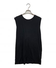 MM6（エムエムシックス）の古着「ノースリーブカットソー」｜ブラック