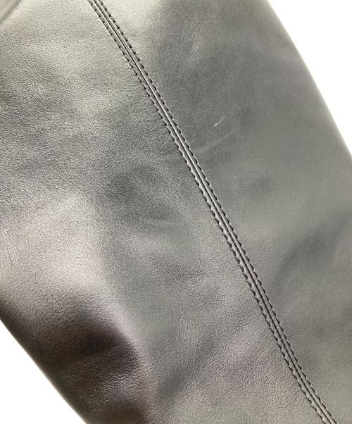 GUCCI（グッチ）GUCCI (グッチ) スクエアトゥ チャンキーヒール ロングブーツ ブラック サイズ:38の古着・服飾アイテム