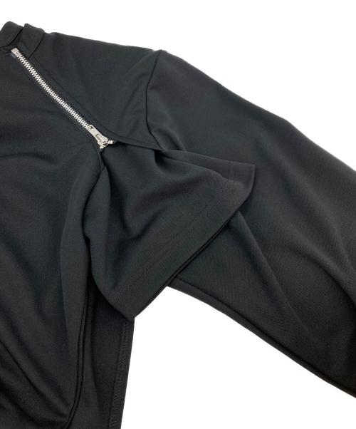 COMME des GARCONS HOMME PLUS（コムデギャルソンオムプリュス）COMME des GARCONS HOMME PLUS (コムデギャルソンオムプリュス) ポリエステル ダブルジップカットソー ブラック サイズ:L 未使用品の古着・服飾アイテム