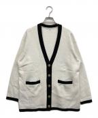 23区ニジュウサンク）の古着「コンパクトコットンポリエステル カーディガン」｜ホワイト