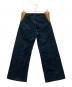KAPITAL (キャピタル) ウエストサイドゴム切替ワイドパンツ ネイビー：7000円