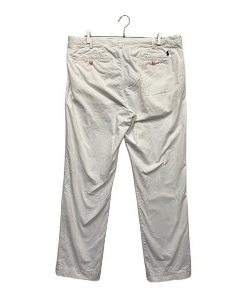 POLO RALPH LAUREN（ポロ・ラルフローレン）POLO RALPH LAUREN (ポロ・ラルフローレン) コットンツイルチノパンツ ホワイト サイズ:W38の古着・服飾アイテム