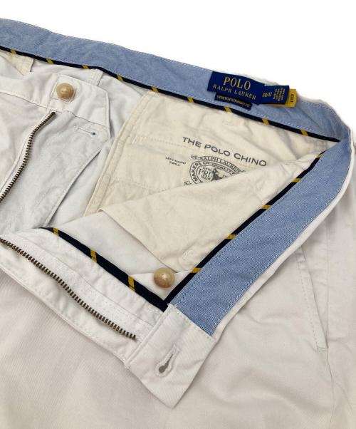 POLO RALPH LAUREN（ポロ・ラルフローレン）POLO RALPH LAUREN (ポロ・ラルフローレン) コットンツイルチノパンツ ホワイト サイズ:W38の古着・服飾アイテム