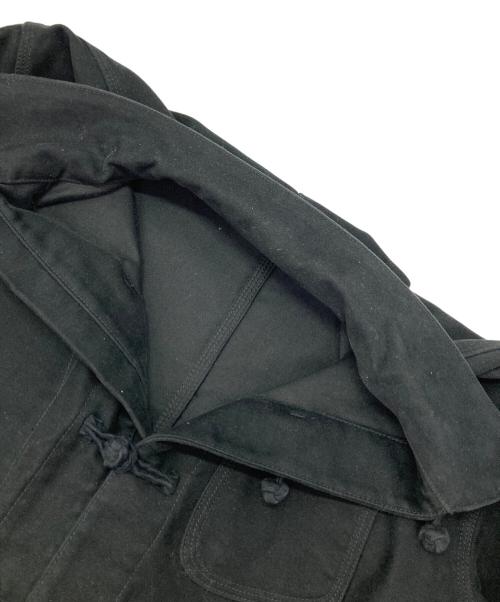KOZABURO（コウザブロウ）KOZABURO (コウザブロウ) モールスキン チャイナジャケット ブラック サイズ:1の古着・服飾アイテム