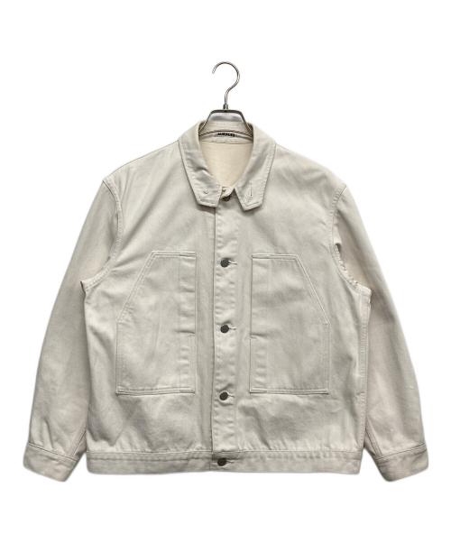 AURALEE（オーラリー）AURALEE (オーラリー) HARD TWIST DENIM BLOUZON ホワイト サイズ:1の古着・服飾アイテム