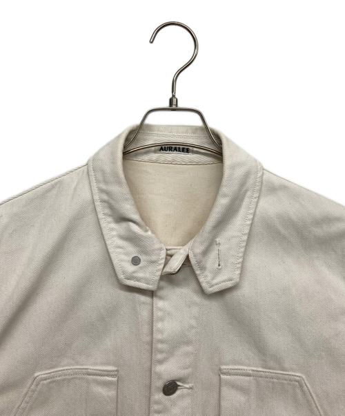 AURALEE（オーラリー）AURALEE (オーラリー) HARD TWIST DENIM BLOUZON ホワイト サイズ:1の古着・服飾アイテム