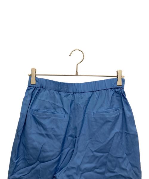 INDIVI（インディヴィ）INDIVI (インディヴィ) ウエストゴムワイドタックパンツ ブルー サイズ:38の古着・服飾アイテム