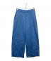 INDIVI（インディヴィ）の古着「ウエストゴムワイドタックパンツ」｜ブルー