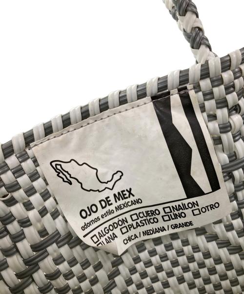 OJODEMEX（オホデメックス）OJODEMEX (オホデメックス) カゴバッグ ホワイトの古着・服飾アイテム