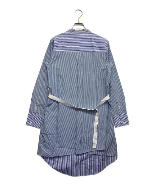 theory（セオリー）theory (セオリー) 長袖 シャツワンピース ブルー×ホワイト サイズ:2の古着・服飾アイテム