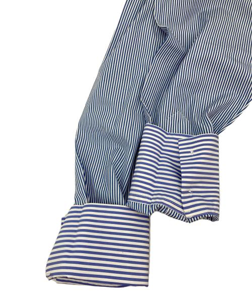 theory（セオリー）theory (セオリー) 長袖 シャツワンピース ブルー×ホワイト サイズ:2の古着・服飾アイテム