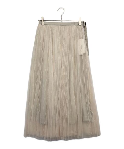 FRAY ID（フレイ アイディー）FRAY ID (フレイ アイディー) プリーツチュール スカート ベージュ サイズ:1 未使用品の古着・服飾アイテム