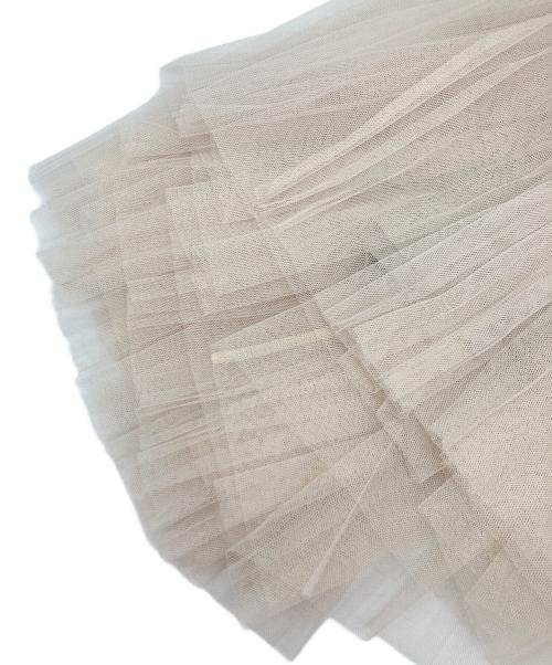 FRAY ID（フレイ アイディー）FRAY ID (フレイ アイディー) プリーツチュール スカート ベージュ サイズ:1 未使用品の古着・服飾アイテム