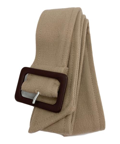 HER LIP TO（ハーリップトゥ）Her lip to (ハーリップトゥ) Belted Trimmed Midi Skirt ブラウン サイズ:M 未使用品の古着・服飾アイテム