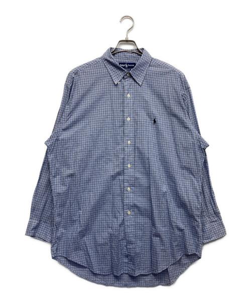 POLO RALPH LAUREN（ポロ・ラルフローレン）POLO RALPH LAUREN (ポロ・ラルフローレン) チェックシャツ ブルー サイズ:16 1/2の古着・服飾アイテム