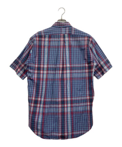RALPH LAUREN（ラルフローレン）RALPH LAUREN (ラルフローレン) 半袖シャツ ブルー×レッド サイズ:Sの古着・服飾アイテム