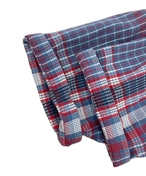 RALPH LAUREN（ラルフローレン）RALPH LAUREN (ラルフローレン) 半袖シャツ ブルー×レッド サイズ:Sの古着・服飾アイテム