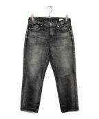 upper hightsアッパーハイツ）の古着「ボーイフレンド デニム パンツ」｜ブラック