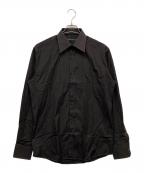 GUCCIグッチ）の古着「コットンシャツ」｜ブラック
